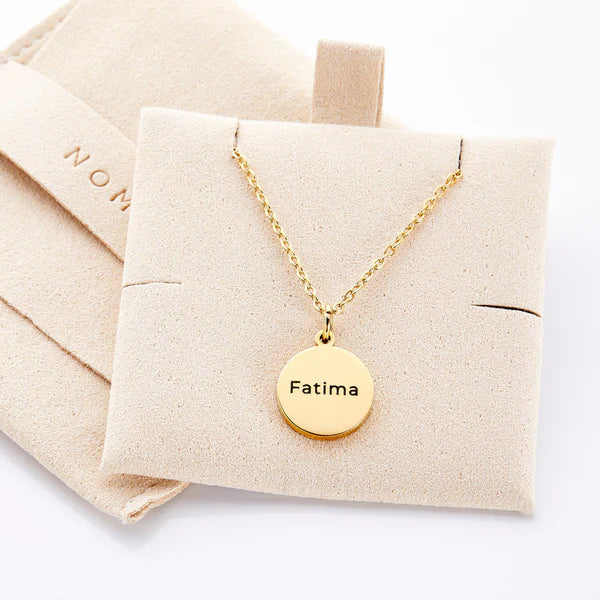 Coin Engraved Pendant