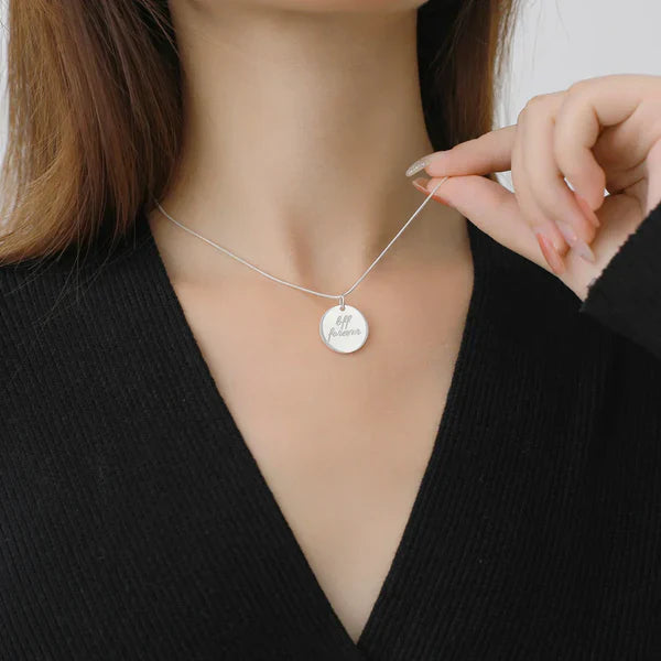 Coin Engraved Pendant