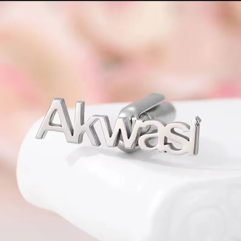 Custom Name Cufflinks | Letter Cufflinks | Groom Wedding Cufflinks