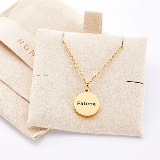Coin Engraved Pendant