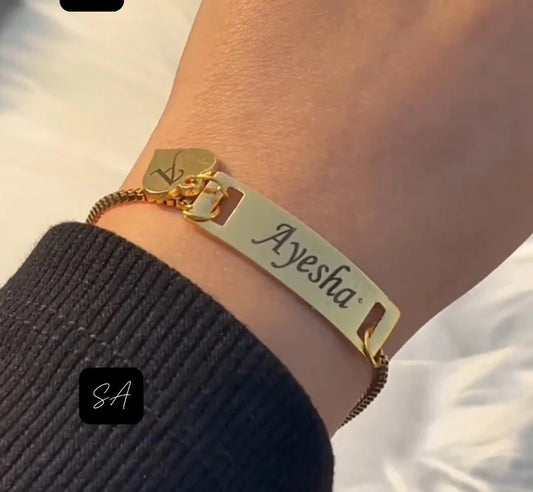 Engraved Name Bracelet